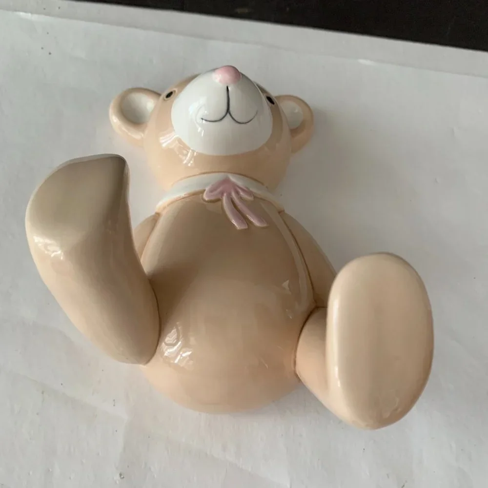 VINTAGE OCI OMNIBUS 1984 MR. BEAR LARGE HOOK Ceramic Wall Hook NEW
